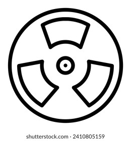 Clock Vector Line Icon Design