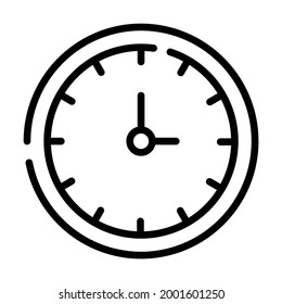 Clock vector line Icon-  Modern style high quality vector illustration.