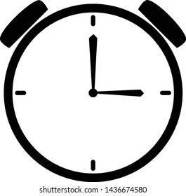 clock vector shows the time icon