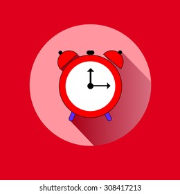 clock vector time minute illustration alarm hour