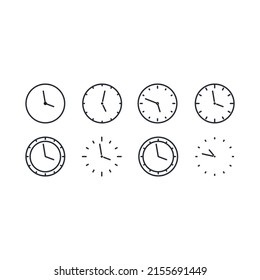 clock vector for website symbol icon presentation