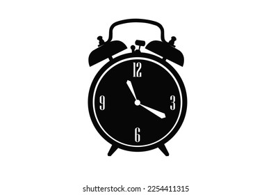 vintage de despertar de reloj de alta vectores