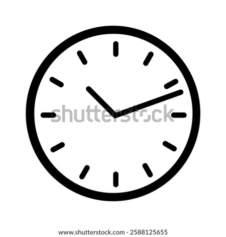 clock wall alarm schedule time furniture livingroom home housing interior indoor - icon symbol line art sketch vector drawing illustration logo 