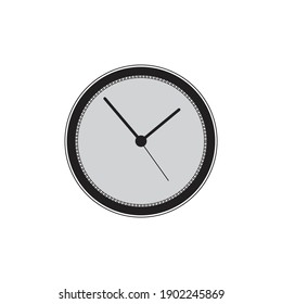 Uhrenwand, schwarze Uhr, Vektorgrafik.