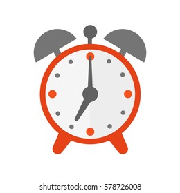 Clock watch alarm vector icon illustration