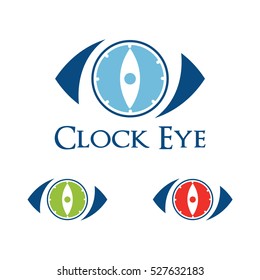 Clock Watch Eye Symbol Illustration
