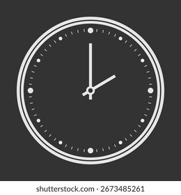 Clock or Watch face. Vector illustration