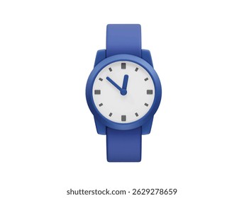 clock and watch icon 3d render illustration. Hand watch icon 3d render