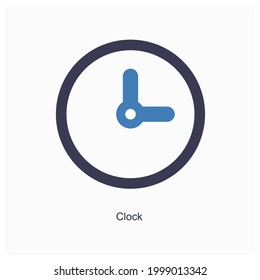 Clock or Watch Icon Concept 