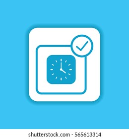 Clock Watch Icon for Use Web, Mobile and Everything 