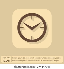 clock. watch sign, Icon watch. symbol time