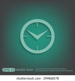 clock. watch sign, Icon watch. symbol time