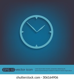 clock. watch sign, Icon watch. symbol time