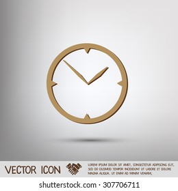 clock. watch sign, Icon watch. symbol time