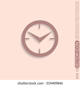 clock. watch sign, Icon watch. symbol time