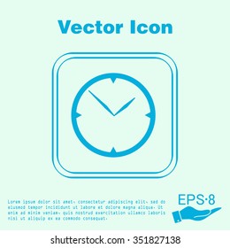 clock. watch sign, Icon watch. symbol time