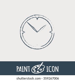clock. watch sign, Icon watch. symbol time