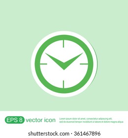 clock. watch sign, Icon watch. symbol time