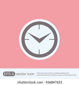 clock. watch sign, Icon watch. symbol time