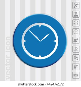 clock. watch sign, Icon watch. symbol time