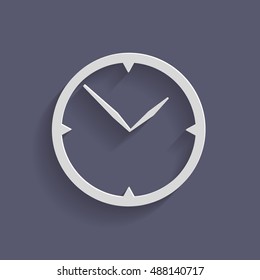 clock. watch sign, Icon watch. symbol time