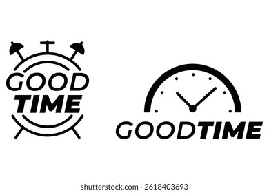 Clock and Watch Silhouette good Time  Icon Set Time Symbol Collection