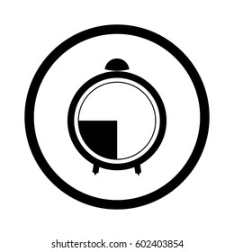 Clock watch ticker vector icon