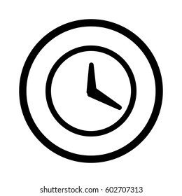 Clock watch ticker vector icon