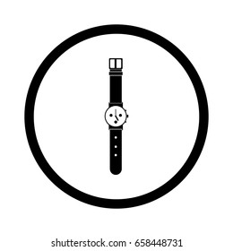 Clock watch ticker vector icon