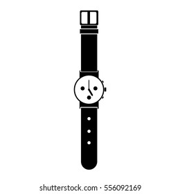 Clock watch ticker vector wristwatch icon