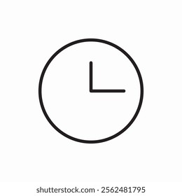 clock watch time icon sign vector