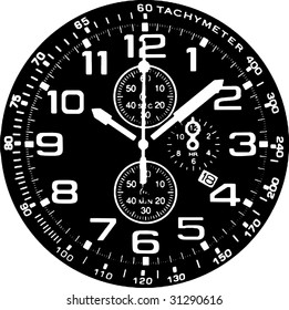 Clock Watch Vector 02