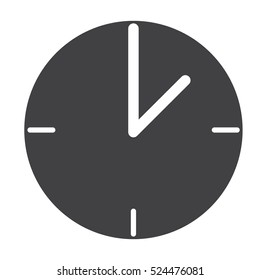 clock web icon flat design style. clock sign.