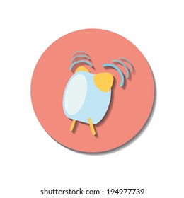 clock web icon over white background