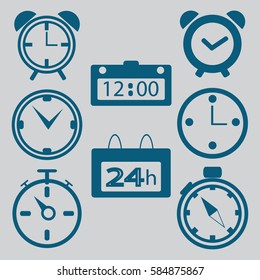 clock, Web icons
