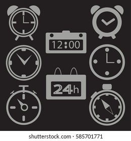 clock, Web icons