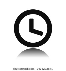 Clock web on white background