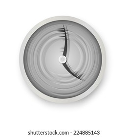 
clock which are moving quickly arrows. vector illustration