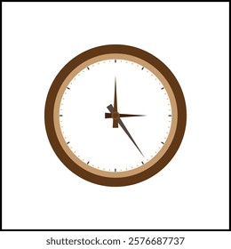 Clock.Clock face. Analog clock. Time and Clock icon. Vector illustration