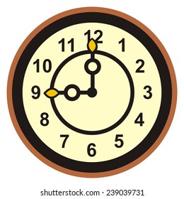 clock,dial, vector icon, isolated object