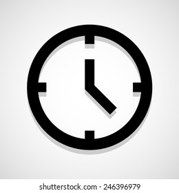 Clockicon great for any use. Vector EPS10.