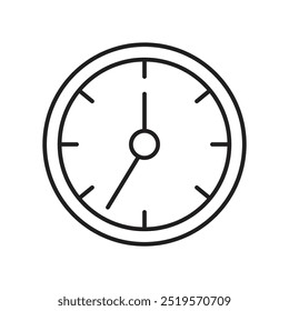 Icono de la línea del reloj. Ilustración vectorial. EPS10