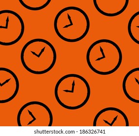Clocks background, vector illustration