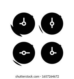 Icono negro, ilustración conceptual, símbolo plano vectorial, signo de glifo.