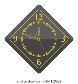 Clocks face dial watch alarm vector illustration