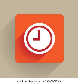 Clocks icon in flat style