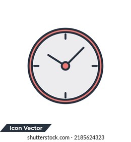 ilustración vectorial del logotipo del icono de relojes. plantilla de símbolo de tiempo para colección de diseño gráfico y web