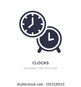 clocks icon on white background. Simple element illustration from Tools and utensils concept. clocks icon symbol design.