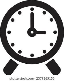 Uhrsymbol, Timer-Uhr und Stundenglas-Symbol, Vektorgrafik