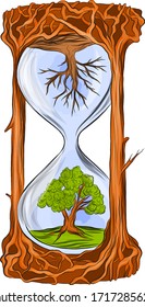 clocks metaphor vector illustration tattoo